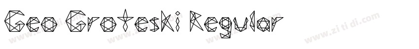 Geo Groteski Regular字体转换